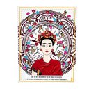 Ver imagem 1 de Quadro Box Frida Relogio Branco em Mdf 30x40