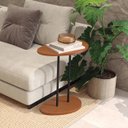Ver imagem 1 de Mesa Lateral New Bend Incolar Cedro com Pé Preto