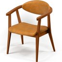 Ver imagem 6 de Cadeira Estofada para Sala de Estar Cecília B04 Couríssimo Whisky - Lyam Decor