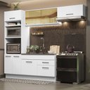 Ver imagem 1 de Armário de Cozinha Completa 270cm Branco Agata Madesa 04