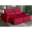 Ver imagem 1 de Sofá Áustria 3 Lugares 1,80 Cm - de Casa Décor e Estofados Vermelho