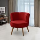 Ver imagem 4 de Poltrona para Sala Decorativa Bela Suede Vermelho Rover & Beato