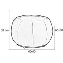 Ver imagem 3 de Kit Poltrona Base Giratória e Puff Concha Decorativo Veludo Cor Roxo