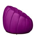 Ver mais imagens de Kit Poltrona Base Giratória e Puff Concha Decorativo Veludo Cor Roxo