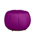 Ver imagem 7 de Kit Poltrona Base Giratória e Puff Concha Decorativo Veludo Cor Roxo