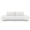 Ver imagem 1 de Sofá 4 Lugares para Sala Living Orgânico Pés Metálicos 260cm Shui P08 Bouclê Branco - Lyam Decor