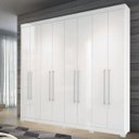 Ver imagem 2 de Guarda-Roupa Master Vip 8 Portas com Pés Branco