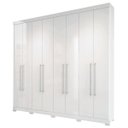 Ver imagem 1 de Guarda-Roupa Master Vip 8 Portas com Pés Branco