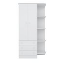 Ver imagem 1 de Guarda-Roupa Infantil com 2 Portas 3 Gavetas e Cantoneira Doce Sonho Branco 825