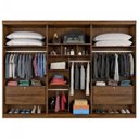 Ver imagem 3 de Guarda-Roupa Grande de Casal 6 Portas Monte Carlo Brauna Off-White