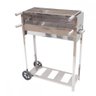Churrasqueira de Inox Espetinho Carrinho Churrasco Móvel 2 Grelhas Ldo - 5