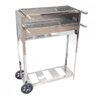 Churrasqueira de Inox Espetinho Carrinho Churrasco Móvel 2 Grelhas Ldo - 6