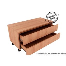 Gabinete de Banheiro BN3603 2 Gavetas c/ Rodízio cor Amêndoa - Tecno Mobili - 3 Gabinete de Banheiro BN3603 2 Gavetas c/ Rodízio cor Amêndoa - Tecno Mobili - 3