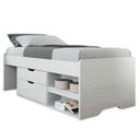 Ver imagem 1 de Cama com Gavetas 100% em Mdf Conect Branco