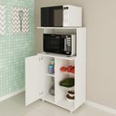 Ver imagem 2 de Balcão Fruteira Forno E Microondas 1 Porta Cr20002 Branco