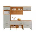 Ver imagem 1 de Cozinha Modulada Completa Princesa 4 Peças 1 Aéreo + 2 Balcões + 1 Paneleiro C6p59 Freijó Off