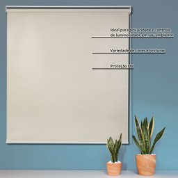 Persiana Rolo Blackout Vinilico Standard 1,00 X 2,20 Preto - 3