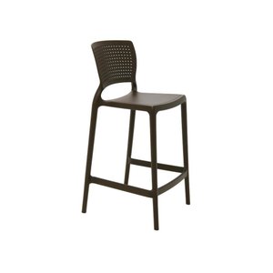 Cadeira Plastica Monobloco Safira Marrom Bar e Residencia Tramontina