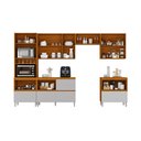 Ver imagem 2 de Cozinha Completa Itatiaia Lumina 350cm Paneleiro 2 Nichos em Madeira Mdf Cinamomo/fendi