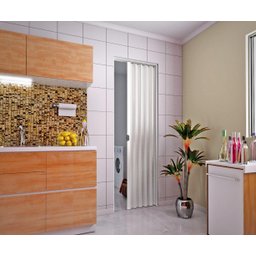 Porta Sanfonada Branca Plasbil 210x120cm - 4