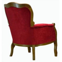 Poltrona Imperador Vermelha e Imbuia - 2