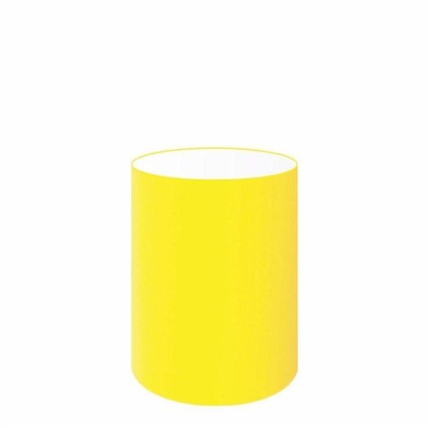 Cúpula Abajur Cilíndrica Cp-7004 Ø15x25cm Amarelo