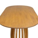 Ver imagem 4 de Mesa de Jantar Armonia Tampo Retangular Arredondado Base Retangular - Amêndoa - Tampo Ret. Laminado