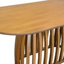 Ver imagem 5 de Mesa de Jantar Armonia Tampo Retangular Arredondado Base Retangular - Amêndoa - Tampo Ret. Laminado