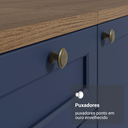 Ver imagem 7 de Porta-Geladeira 73 cm 1 Porta Basculante Rustic/Azul Vik Madesa