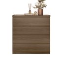 Ver imagem 2 de Cômoda Quarto 4 Gavetas Puxador Cava 89,7 cm 100% MDF Cor:Nogal