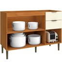 Ver imagem 3 de Balcão 120 Cm 3 Portas 2 Gavetas Ibiza 4307 Casamia