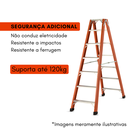Ver imagem 2 de Escada de Alumínio e Fibra de Vidro 9 Degraus Tesoura Dupla 2,48m Taf-09 Sintese