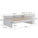 Ver imagem 3 de Cama Solteiro com Nicho 220x80cm Aria Branco