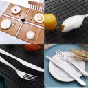 Ver imagem 7 de Jogo Garfo de Mesa Inox 6 Peças Restaurante Pizzaria Casa Classic