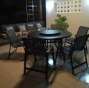 Ver imagem 2 de Jogo com Mesa Giratória e 6 Cadeiras Piscina e Jardim + Guarda Sol com Base