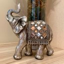 Ver imagem 4 de Escultura Elefante Indiano Estátua Decoração Hindu Prateado