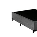 Ver imagem 2 de Cama Box Casal Suede Premium Santo Box 40x138x188:cinza
