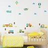 Adesivo de Parede Quarto Infantil Carrinhos - 3
