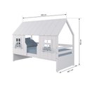 Ver imagem 3 de Cama Casinha Encantada Madeira Maciça Branco Housin
