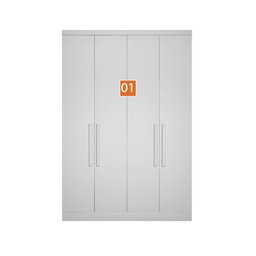 Guarda-roupa Modulado de Casal Safira 001 em Mdf com 9 Portas e 6 Gavetas Clic Móveis - 6