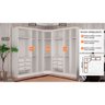 Guarda-roupa Modulado de Casal Safira 001 em Mdf com 9 Portas e 6 Gavetas Clic Móveis - 3