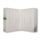 Ver imagem 2 de Guarda-roupa Modulado de Casal Safira 001 em Mdf com 9 Portas e 6 Gavetas Clic Móveis