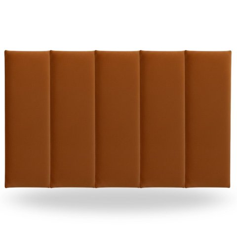 Kit 5 Peças Cabeceira Modular Cama Box 60x20 Solteiro Cores:terracota