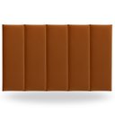 Ver imagem 1 de Kit 5 Peças Cabeceira Modular Cama Box 60x20 Solteiro Cores:terracota