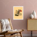 Ver imagem 2 de Quadro Sacro Santo São Jorge 45x34cm - com Vidro:madeira Branca