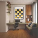 Ver imagem 5 de Quadro Canvas Minimalist Tears Yellow 90x60cm Mold Branca