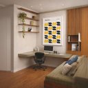 Ver imagem 3 de Quadro Canvas Minimalist Tears Yellow 90x60cm Mold Branca