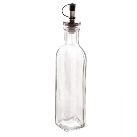 Kit 24 Garrafas de Vidro Bico Dosador Tampa 270ml Azeite Vin