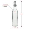 Kit 24 Garrafas de Vidro Bico Dosador Tampa 270ml Azeite Vin - 3