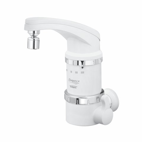 Torneira Elétrica Elegance Branco Parede 4t Quente Fria Fame:127v 4800w